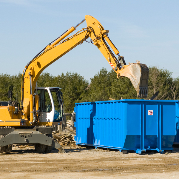 are there any restrictions on where a residential dumpster can be placed in Redland